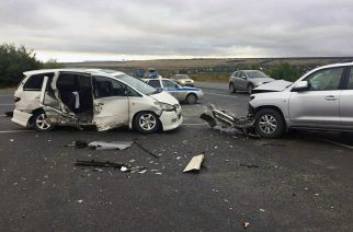 Крупное ДТП на Сокурском тракте, пострадали восемь человек
