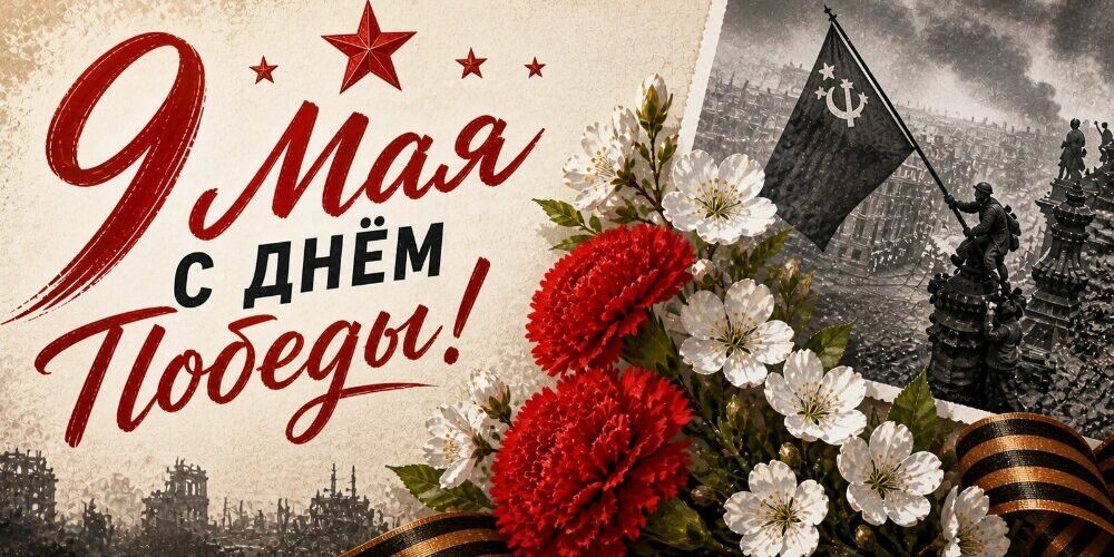 Великая Победа. Вечный огонь. В парке Победы  возложили цветы к мемориалу «Журавли»